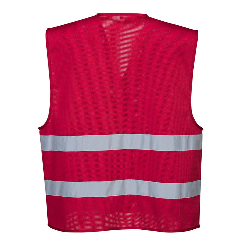 Custom RED MeshAir Reflective Events Safety Vest