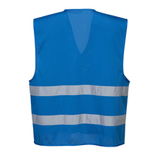 Load image into Gallery viewer, Custom Royal Blue MeshAir Reflective Events Safety Vest

