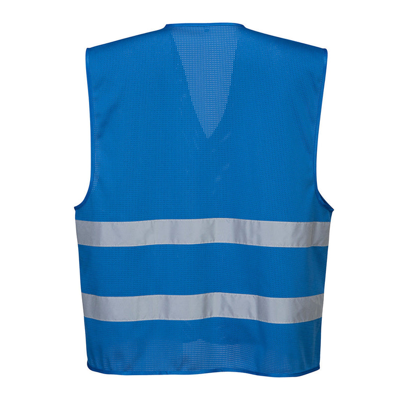 Custom Royal Blue MeshAir Reflective Safety Vest for Events