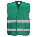 Green Safety Vest Reflective Hi Vis Work and Event Style Vest