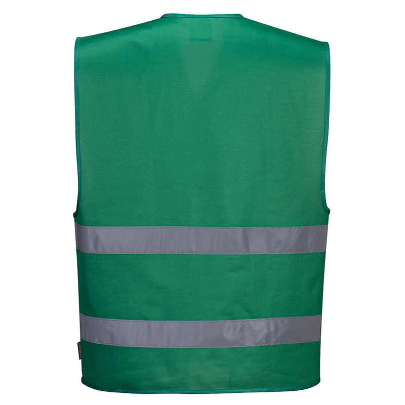 Green Safety Vest Reflective Hi Vis Work and Event Style Vest