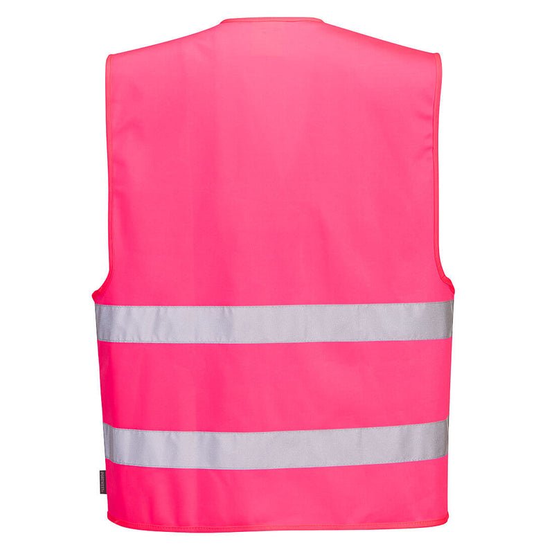 Custom PINK Safety Vest Reflective Hi-Vis Work and Event Style Vest