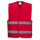 Red Safety Vest Reflective Hi Vis Work and Event Style