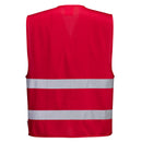 Custom Red Safety Vest Reflective Hi Vis Work and Event Style