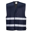 Navy Blue Reflective Hi Visibility Work and Event Style Vest
