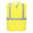Custom Yellow Hook-and-Loop Economy Mesh Safety Vest – ANSI Class 2