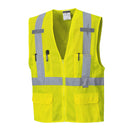 Custom Hi-Vis YELLOW Mesh X Back Executive Vest