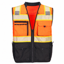 Custom Orange/Black Premium Surveyor Safety Vest – ANSI Class 2