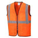 Lightweight High Visibility ORANGE Tampa Mesh Vest