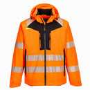 Custom Orange Hi-Vis Class 3 Stretch Shell Rain Jacket