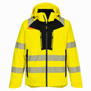 Custom Yellow Hi-Vis Class 3 Stretch Shell Rain Jacket