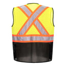 Custom Hi-Vis Yellow/Black X-Back Executive Mesh Safety Vest – ANSI Class 1