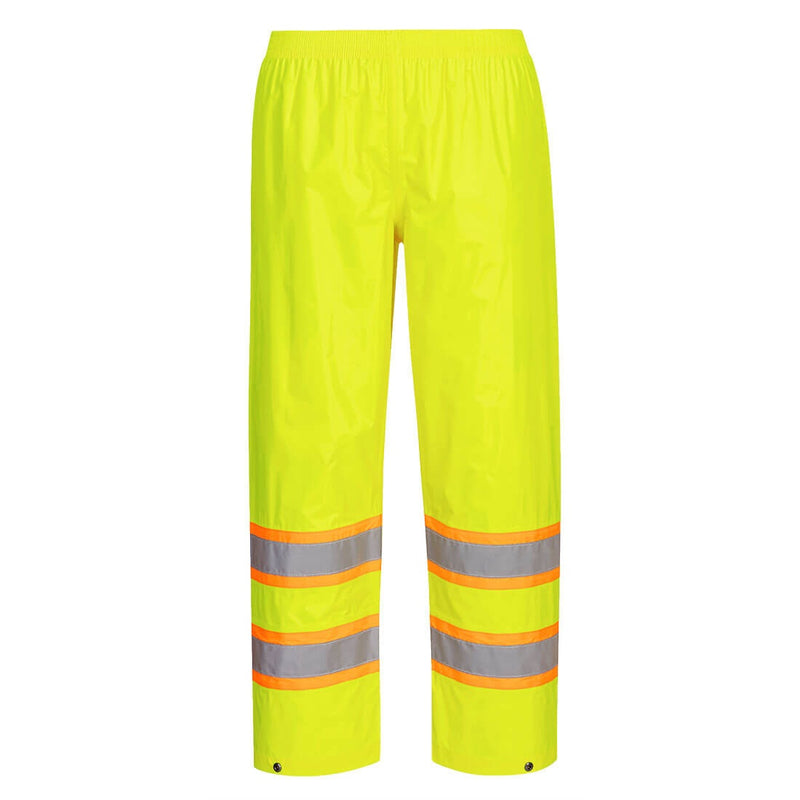 Custom Yellow Hi-Vis Class E Contrast-Tape Rain Pants