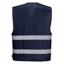 Navy Blue Reflective Hi Visibility Work and Event Style Vest