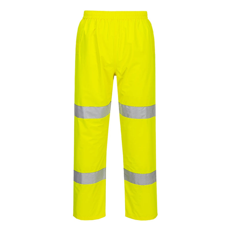 Custom Yellow Hi-Vis Class E Packable Rain Pants