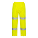Custom Yellow Hi-Vis Class E Packable Rain Pants