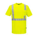 Custom Yellow Lightweight ANSI Class 2 Safety T-Shirt
