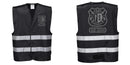 Custom Black Safety Vest Reflective Work & Event Vest Lightweight