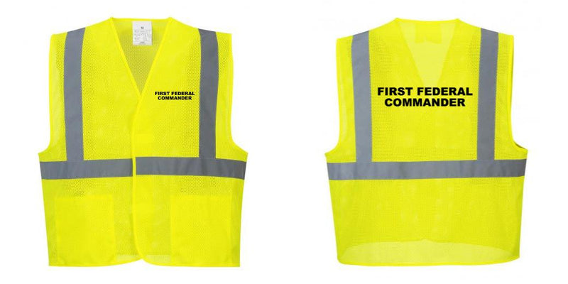 Custom Class 2 High Visibility Reflective MESH Safety Vest