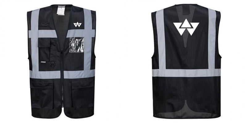 Custom Black Professional Executive Style Safety Vest