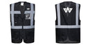 Custom Black Professional Executive Style Safety Vest