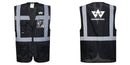 Custom Black Professional Executive Style Safety Vest