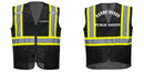 Custom Black Safety Vest Reflective High Visibility with Pockets