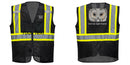 Custom Black Safety Vest Reflective High Visibility with Pockets