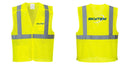 Custom Breakaway Class 2 Yellow Safety Vest Hi-Vis Reflective Breathable Mesh