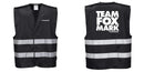 Custom Black Safety Vest Reflective Work & Event Vest Lightweight