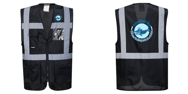 Custom Black Professional Executive Style Safety Vest