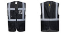 Custom Black Professional Executive Style Safety Vest