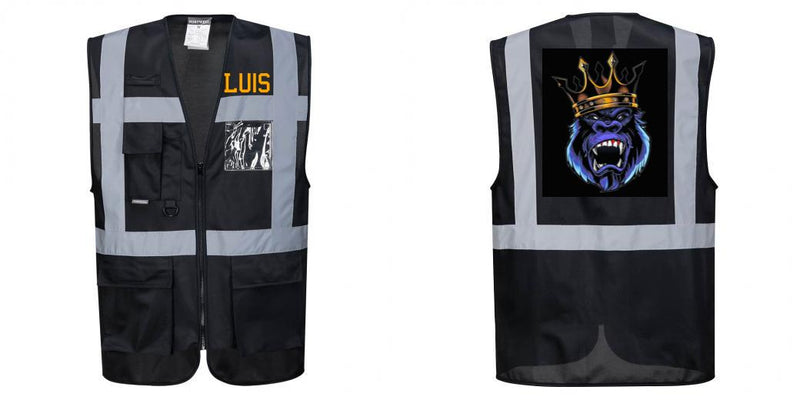 Custom Black Professional Executive Style Safety Vest