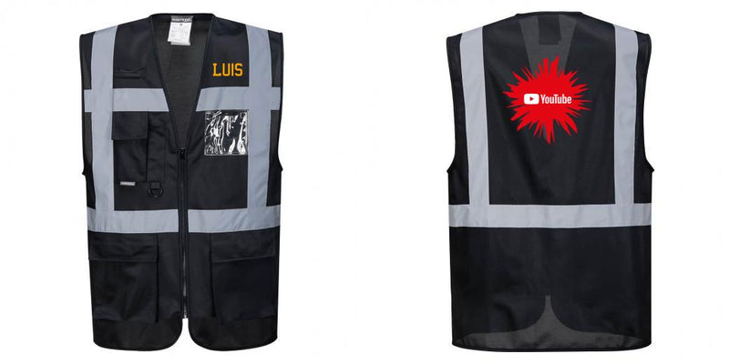Custom Black Professional Executive Style Safety Vest