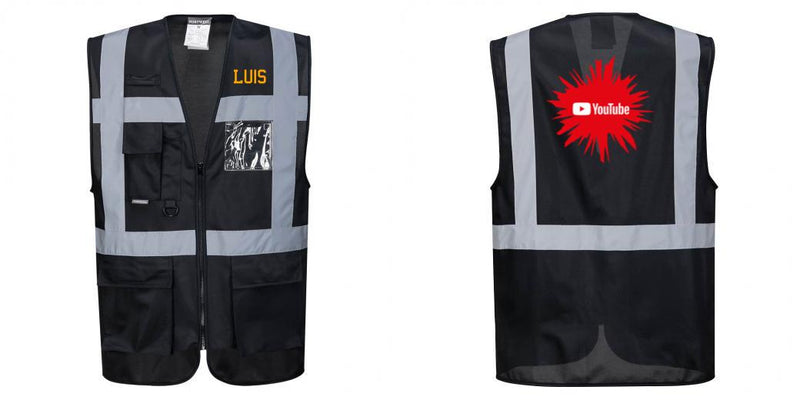 Custom Black Professional Executive Style Safety Vest