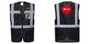 Custom Black Professional Executive Style Safety Vest