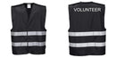 Custom Black Safety Vest Reflective Work & Event Vest Lightweight