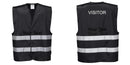 Custom Black Safety Vest Reflective Work & Event Vest Lightweight