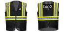 Custom Black Safety Vest Reflective High Visibility with Pockets