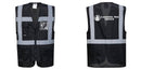 Custom Black Professional Executive Style Safety Vest