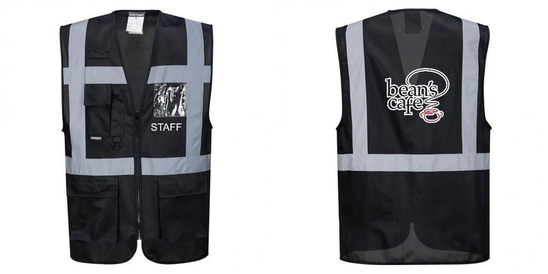 Custom Black Professional Executive Style Safety Vest