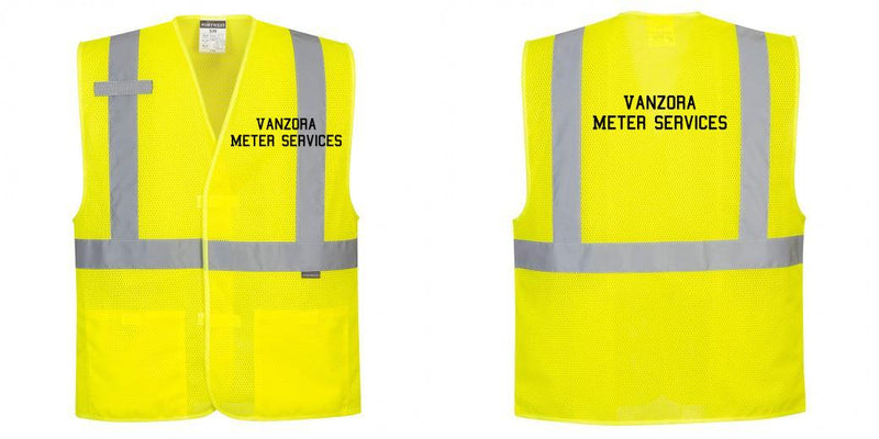 Custom Class 2 High Visibility Economy Reflective MESH Safety Vest