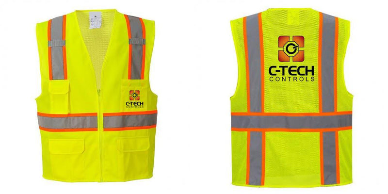 Class 2 Safety Vest with Cooling Mesh Back