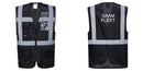 Custom Black Professional Executive Style Safety Vest