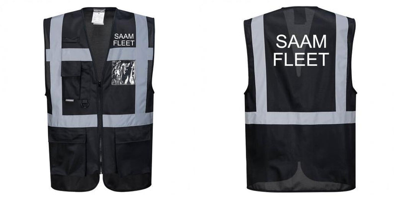 Custom Black Professional Executive Style Safety Vest