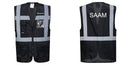 Custom Black Professional Executive Style Safety Vest