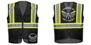 Custom Black Safety Vest Reflective High Visibility with Pockets
