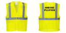 Custom Breakaway Class 2 Yellow Safety Vest Hi-Vis Reflective Breathable Mesh