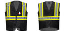 Custom Black Safety Vest Reflective High Visibility with Pockets