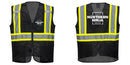 Custom Black Safety Vest Reflective High Visibility with Pockets